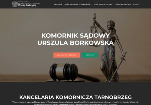 KOMORNIK SĄDOWY PRZY SĄDZIE REJONOWYM W TARNOBRZEGU URSZULA BORKOWSKA